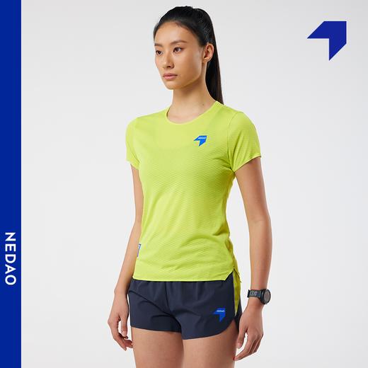 爽感T恤 NEDAO内道网眼速干透气超轻薄马拉松长跑女士秋 跑步短袖 商品图3
