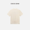 COCO ZONE2024夏季通勤百搭休闲圆领T恤字母短袖上衣CC1A0566 商品缩略图1
