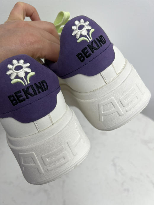 ash专柜正品 如jia白送 BEKIND 花朵刺绣 内外全皮超轻IP厚底小白鞋 商品图10