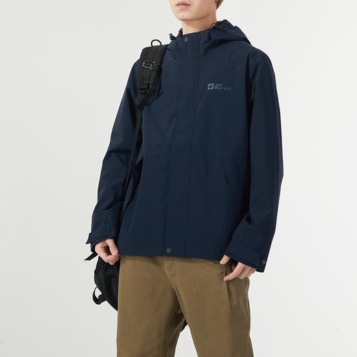 【自营】JackWolfskin/狼爪  狼爪冲锋衣24春夏新品男户外防风防泼水夹克 5124051 商品图2