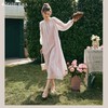 OLrain欧芮儿法式粉色连衣裙女早春2024年新款慵懒宽松显瘦裙子 商品缩略图0