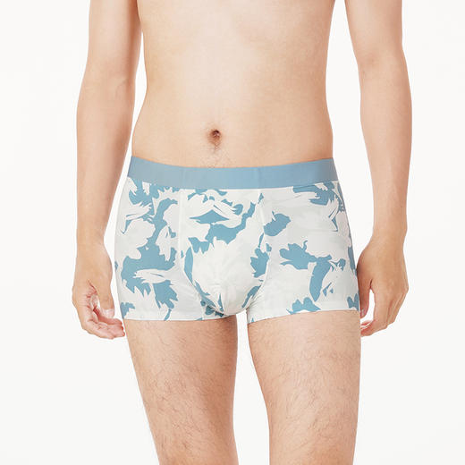 都市丽人都市锋尚潮流时尚男士平角裤男网眼冰丝男士内裤无锦纶平角FK4CB8 商品图1