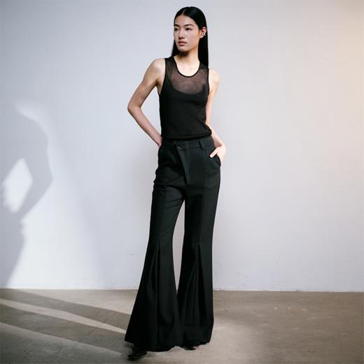 LIYIHAN坑条拼接上衣Y241S25901 商品图1