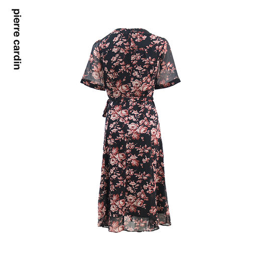 皮尔卡丹女装2024夏季新款花色短袖连衣裙C42DS28B4 商品图4