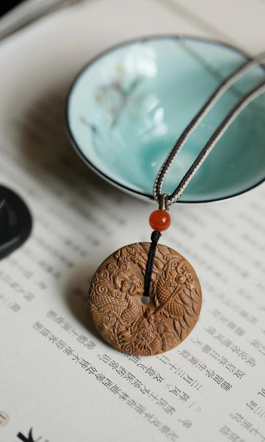飞龙吐珠°老山檀香吊坠挂件 商品图3