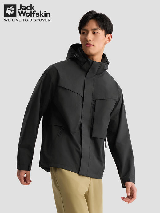 【自营】JackWolfskin/狼爪  男户外防风防水透汽轻薄冲锋衣 5124011 商品图4