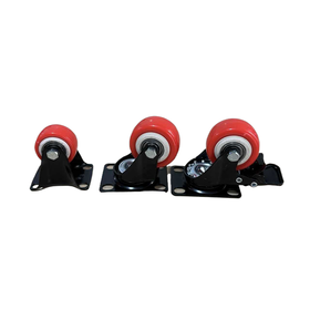 金钻白芯红面脚轮1.5寸/2寸/2.5寸