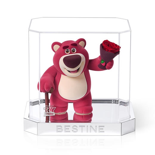 VBEINGS花语 草莓熊 永生花礼盒玫瑰花摆件花束生日送女生情人节礼物 商品图3