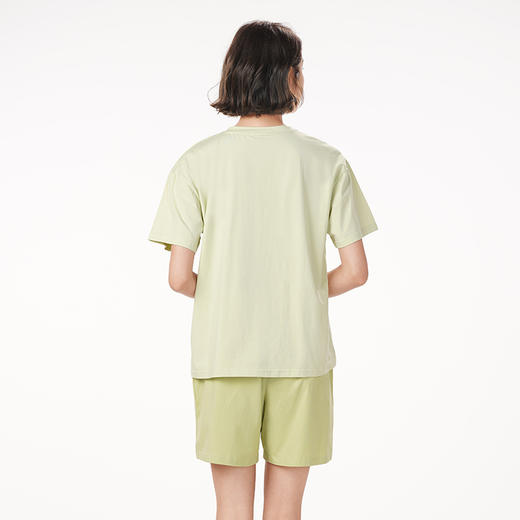 都市丽人生活家居春夏睡衣女32支CVC单面家居服薄款短袖短裤女士棉质套装LH42F3 商品图2