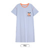 都市丽人生活家居春夏睡衣女32支CVC单面家居服薄款短袖裙女士棉质睡裙LH46F6 商品缩略图9