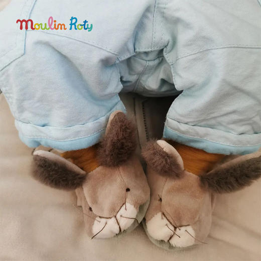 法国 Moulin Roty 宝宝鞋（礼盒装）适合0-6月龄 鞋长11cm 卡通形象 针织袜套 商品图8