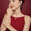 周六福黄金项链足金女计价牡丹花吊坠送礼送妈妈送女友送女友礼物 商品缩略图4