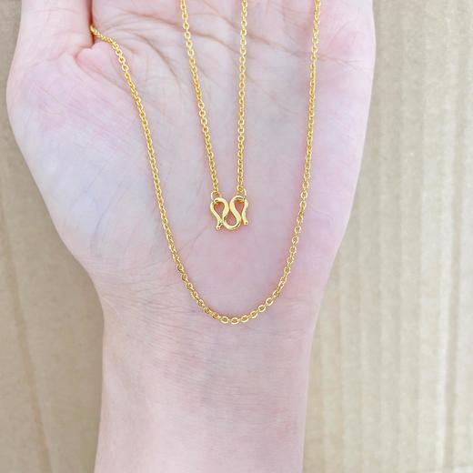 【限时克减150元】足金999.99 五9黄金O字链项链(AFWJ000XL00002)补差价）预售产品下单后不退款不退货不换货不补差价 商品图2