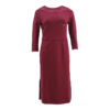 皮尔卡丹女装2024春夏新款黑色红色简约通勤风连衣裙C42DL30T0 商品缩略图0