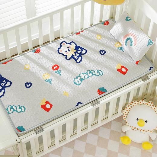 【爽滑科技凉感！】婴儿凉席幼儿园儿童乳胶席子新生儿宝宝透气吸汗冰丝婴儿床凉席夏 商品图6