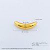 【限时7.5折】【定价黄金】足金 【精品】无氰5D空心亮面牛角弯管吊坠月牙吊坠小众欧美风弯管纯金高级感挂坠(AR5DDZ00002)（预售产品下单后不退款不退货不换货不补差价） 商品缩略图3