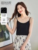 【专属特价】熙世界丝光缎面吊带小背心女2025夏新款黑色内搭打底衫外穿上衣 商品缩略图0