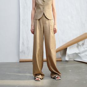 LIYIHAN打枣阔腿裤Y242K02771