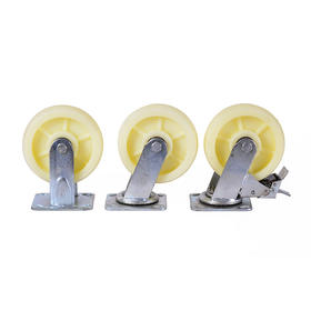 铁平板车米白脚轮