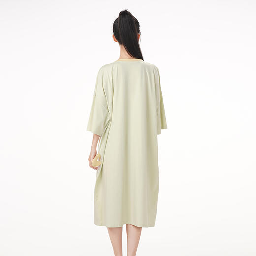 都市丽人好睡好眠春夏睡衣女32支CVC单面家居服薄款短袖裙女士棉质睡裙LH46C4 商品图2