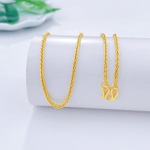 【限时克减150元】足金999.9 圆肖邦链项链(XL00014-10)补差价）补差价）预售产品下单后不退款不退货不换货不补差价 商品图1