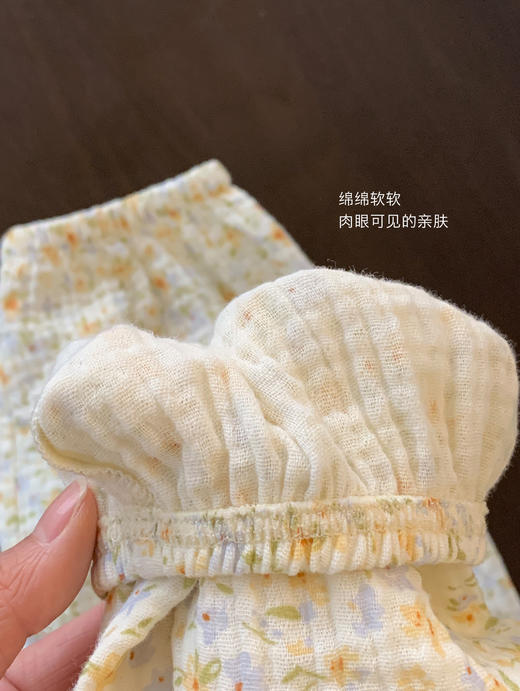 老米优品/ 3-5天! 美哭了！！100%双层婴儿棉《江南晚风。蕾丝棉纱裙》清甜少女氛围感 美宅小裙子  Q240328A 商品图5