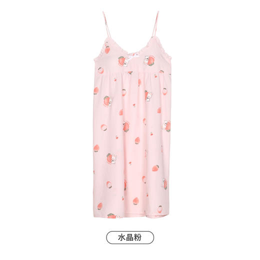 都市丽人好睡好眠春夏睡衣女软绵绵家居服有罩杯薄款吊带裙女士软绵绵睡裙LH46A5 商品图8