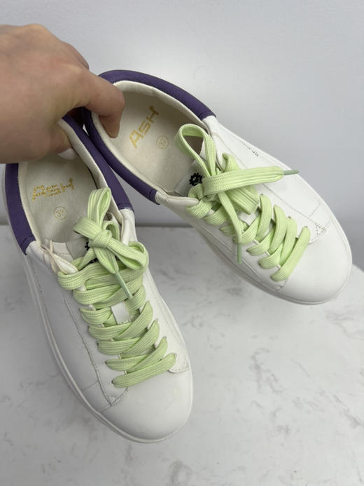 ash专柜正品 如jia白送 BEKIND 花朵刺绣 内外全皮超轻IP厚底小白鞋 商品图6