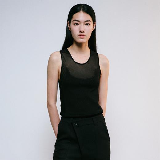 LIYIHAN坑条拼接上衣Y241S25901 商品图0