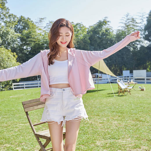 多喜爱 户外连帽斗篷防晒衣（粉/蓝/)cs 商品图1