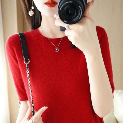 买1送1【俏皮彰显青春系】复古优雅短袖 手感软糯舒适 减龄百搭 谁穿谁好看~ 商品图12