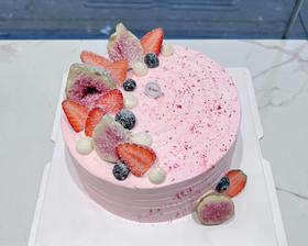 ins风 | 淡粉色系 | 水果蛋糕（动物奶油）