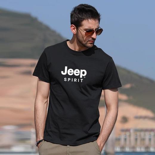 【任选两件79】JEEP SPIRIT吉普240g重磅纯棉T恤（4-326） 商品图13