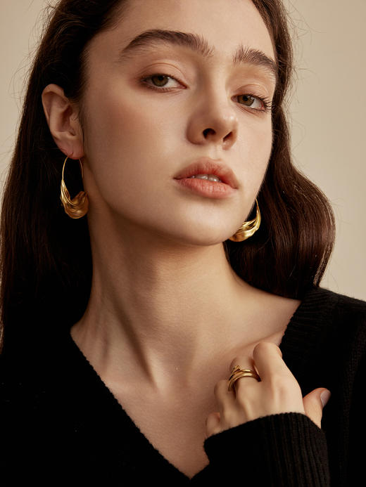 monSecret｜SW010103 霓裳耳环【MOTION】 [ 金  ] 商品图2