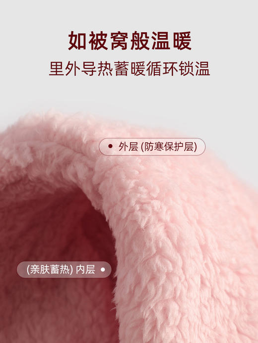 好奇蜜斯秋冬季加厚连帽睡袍长款家居服女可爱甜美舒棉绒保暖睡衣美狄娅 商品图3