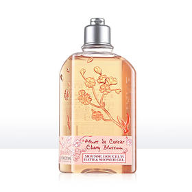 法国欧舒丹甜蜜樱花沐浴啫喱250ml/117658 温和洁净香甜绵密泡沫