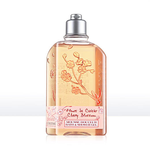 法国欧舒丹甜蜜樱花沐浴啫喱250ml/117658 温和洁净香甜绵密泡沫 商品图0