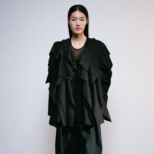 LIYIHAN艺术感书页西装外套 Y241T08590 商品图0