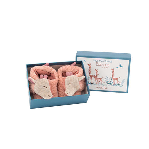 法国 Moulin Roty 宝宝鞋（礼盒装）适合0-6月龄 鞋长11cm 卡通形象 针织袜套 商品图7