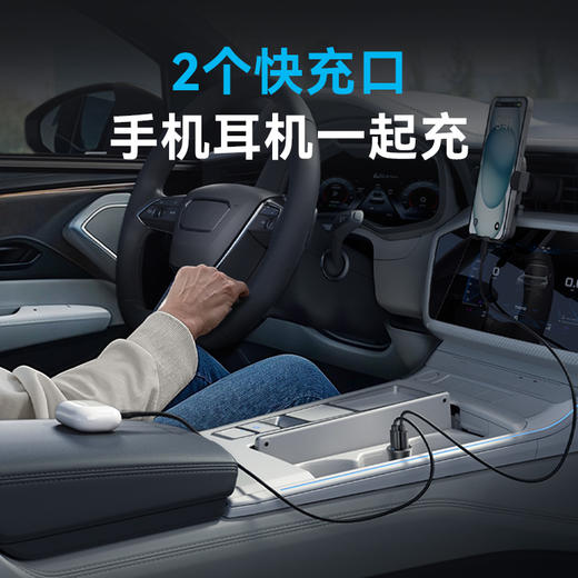 【热销】Anker安克30W双口适用华为小米苹果车载充电器超级快充转换插头 A2741 商品图3