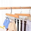 【买一送一】木质吊带衣架家用宿舍实木挂钩多功能内衣衣架波浪晾衣架收纳神器 商品缩略图7