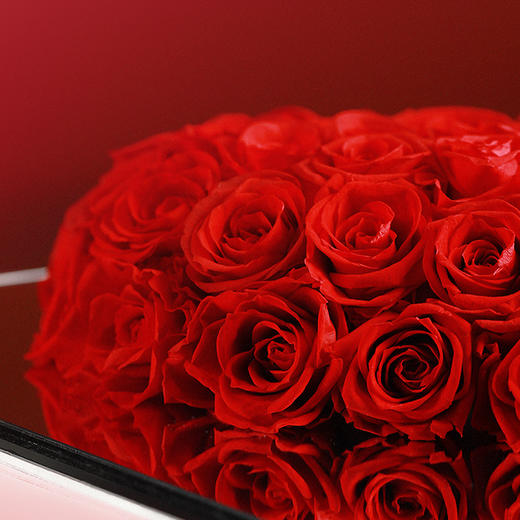 VBEINGS花语 镜面爱心玫瑰 永生花玫瑰花摆件生日送女生女友老婆礼物 商品图4