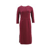皮尔卡丹女装2024春夏新款黑色红色简约通勤风连衣裙C42DL30T0 商品缩略图3