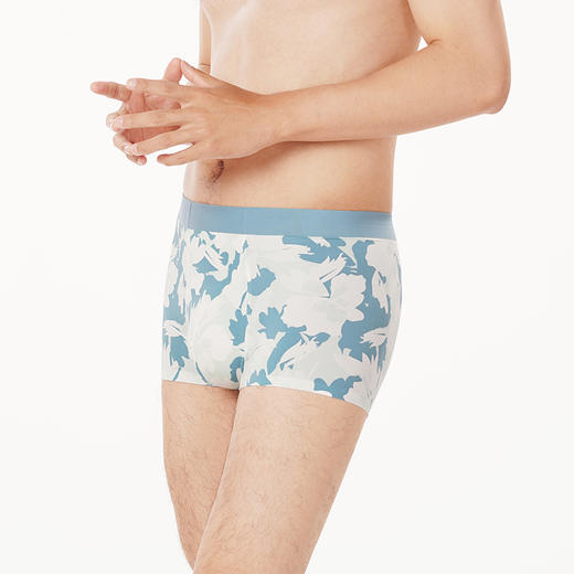 都市丽人都市锋尚潮流时尚男士平角裤男网眼冰丝男士内裤无锦纶平角FK4CB8 商品图2