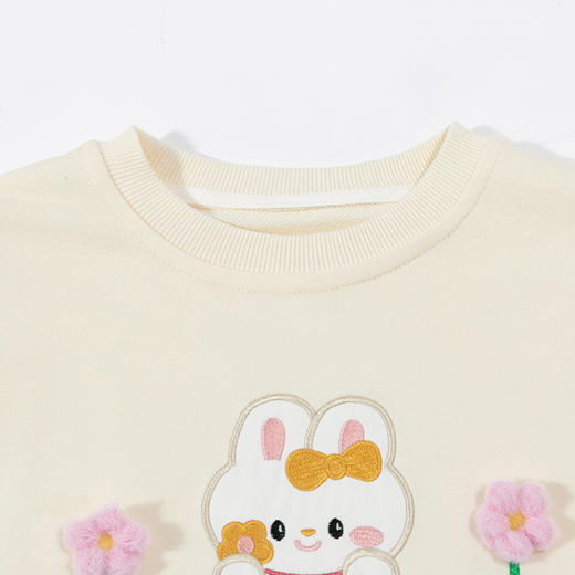 贝贝怡儿童卫衣女童春秋款运动休闲童装大童长袖春装上衣ZB1DS050 商品图3