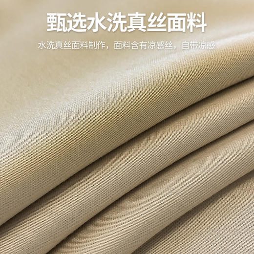 【冰丝床上四件套 水洗真丝被套被罩】轻奢天丝床品 宿舍家居床单三件套 商品图1