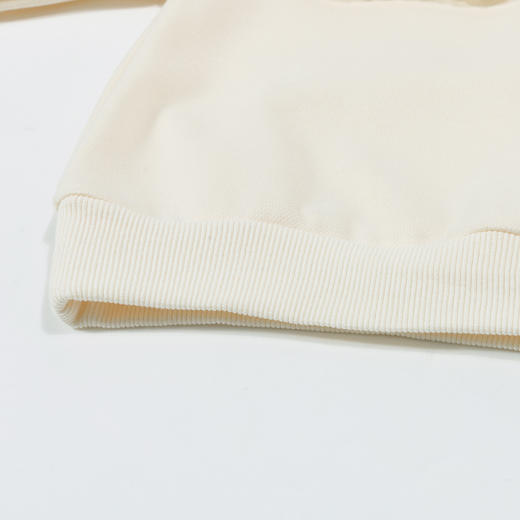 贝贝怡女童圆领卫衣2024春季新款甜美可爱格纹花朵儿童休闲长袖上衣ZB1DS055 商品图6