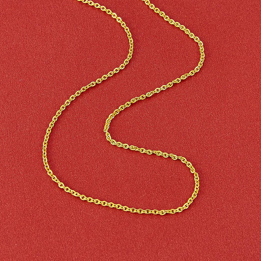 【限时克减150元】足金999.99 五9黄金十字项链(ACXL00031-1)补差价）补差价）预售产品下单后不退款不退货不换货不补差价 商品图1