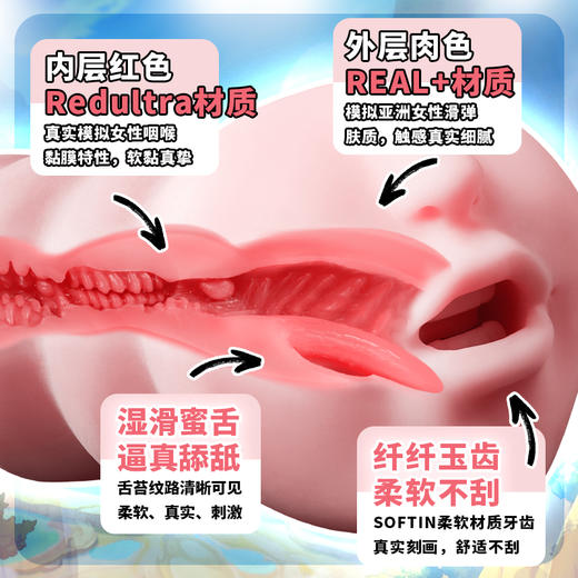 撸撸杯 榨汁姐之口名器夹吸舌头口爱 商品图7