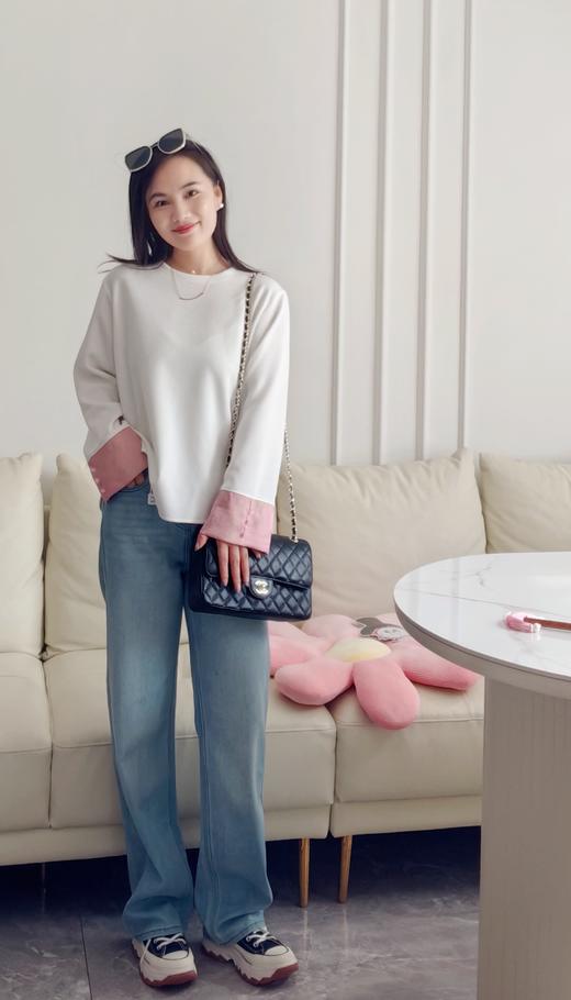 新型春夏艾草植物纯棉水洗牛仔裤 商品图3